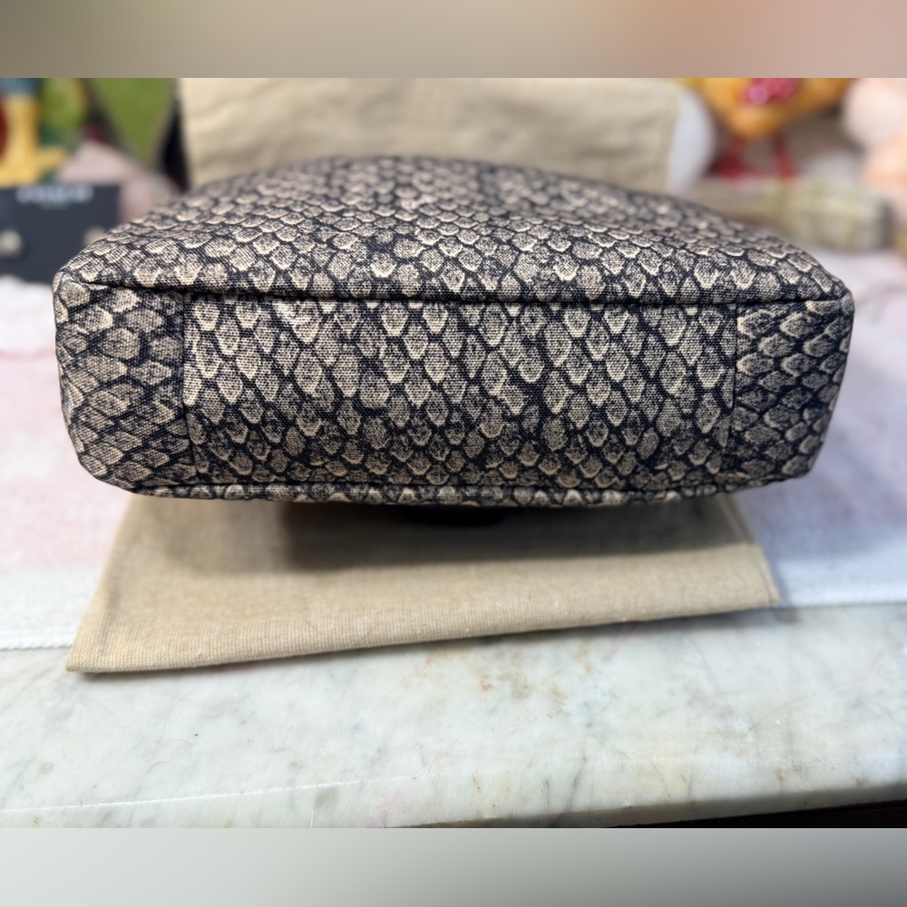 Coach Taylor Snake Print Flap Crossbody - Picture 7 of 12